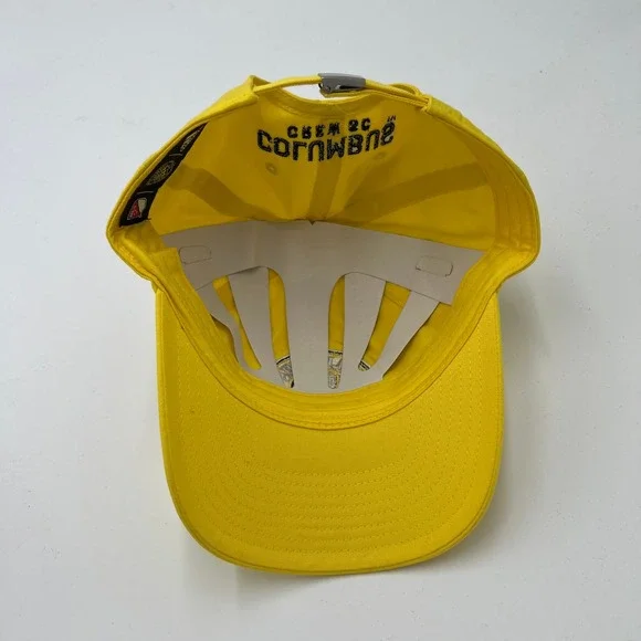 Adidas Columbus Crew SC MLS Soccer Hat Yellow Sequin Patch Strapback Dad Cap NEW - Picture 5 of 7